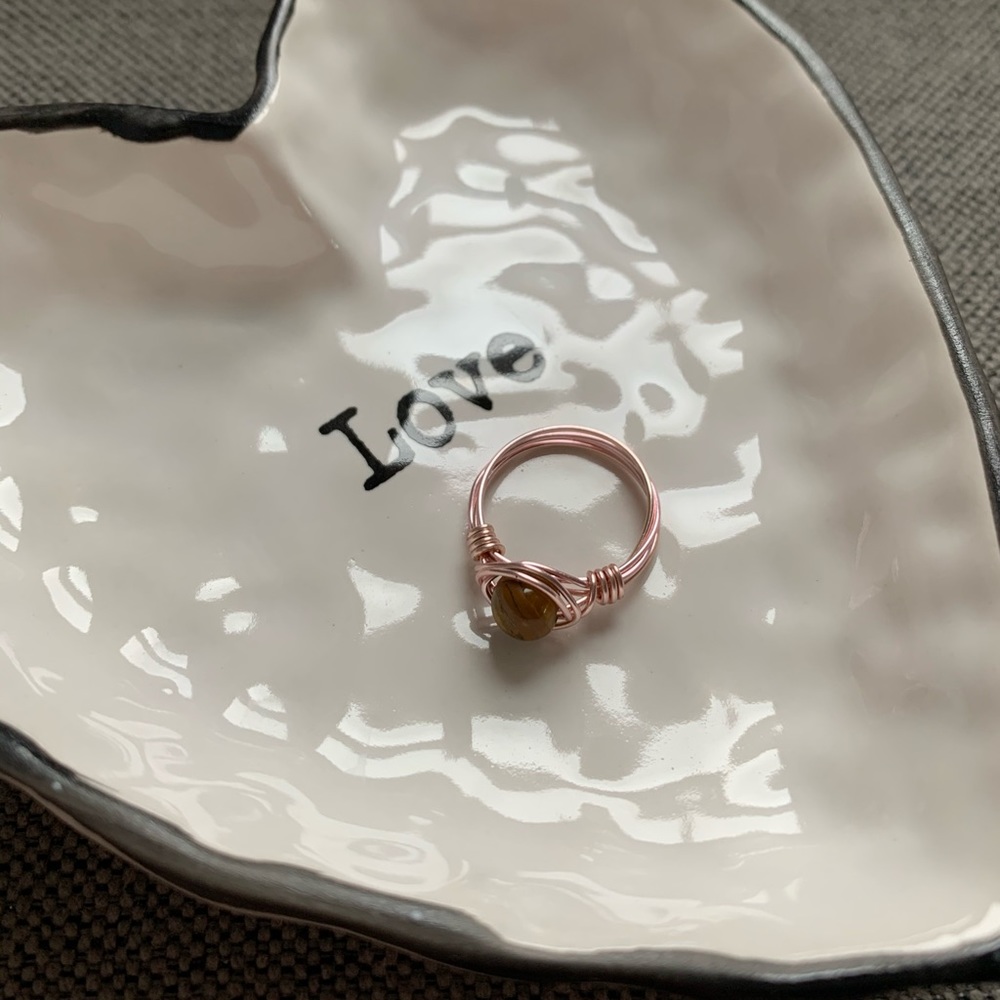Tiger’s Eye Wire Ring